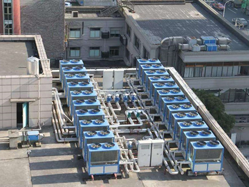 樓頂風冷熱泵機組噪音大怎么辦？